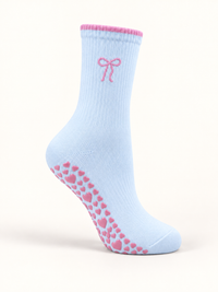 Blush Bow Studio Socks