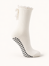 Lace Bow Studio Socks